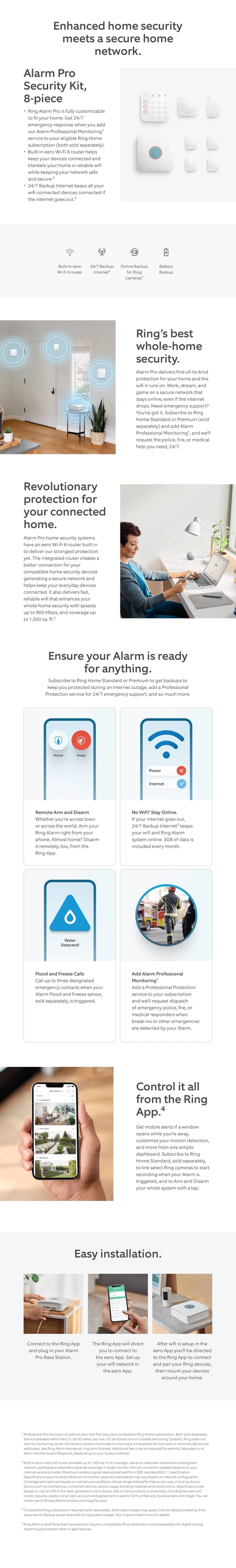 Ring Alarm Pro Security Kit 8-Piece Micro Center