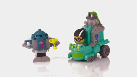 thumbnail video image 2 of Mega Bloks PJ Masks Rome's Lab Builder with Building Blocks, Building Toys for Toddlers (44 Pieces), 2 of 7