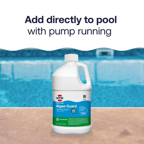 HTH Pool Care Algae Guard Advanced for Swimming Pools, 32 fl. oz