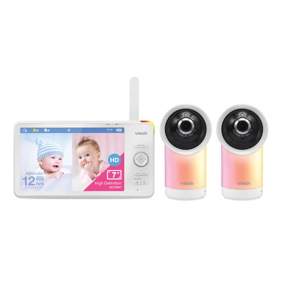 VTech 2 Camera 1080p Smart WiFi Remote Access 360 Degree Pan
