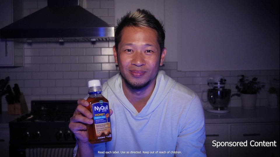 thumbnail video image 2 of Vicks NyQuil Severe Liquid Medicine, Cold, Cough & Flu, Over-the-Counter Medicine, Honey, 12 oz, 2 of 12