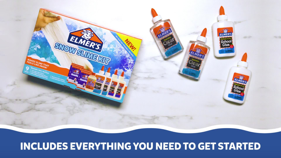 Elmer's Snow Slime Kit Includes Glue, Activator, Instant Snow
