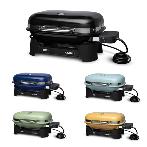 Ripiano Laterale Pieghevole Weber 6617 Per Barbecue Lumin – Ganci Portautensili, Dimensioni 63.5 X 71.5 X 55.5 Cm