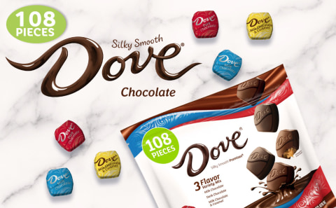 Dove Promises Dark Chocolate Candy Individually Wrapped Bulk Pack( 43.07 oz, 150 Piece) Bag