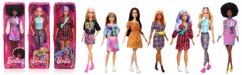 Poupée Barbie Fashionistas Trisomie 21 - Robe Fleurie Avec Symboles Inclusivité, Dès 3 Ans