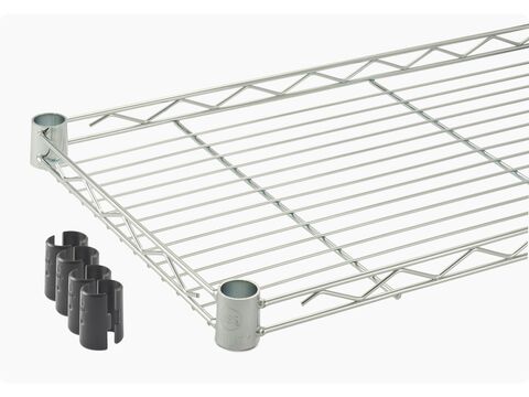 wire shelf with a set of slip sleeve