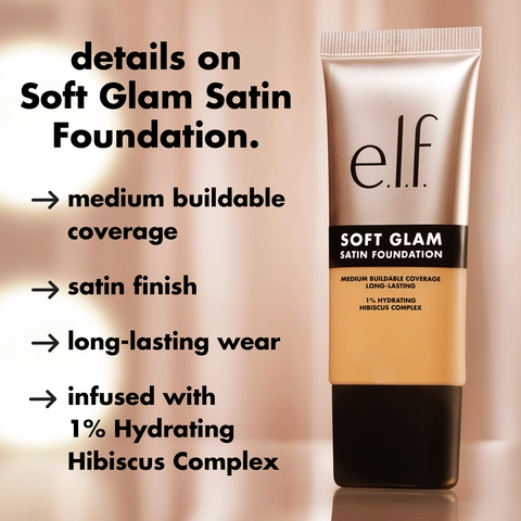 Details on Soft Glam Satin Foundation