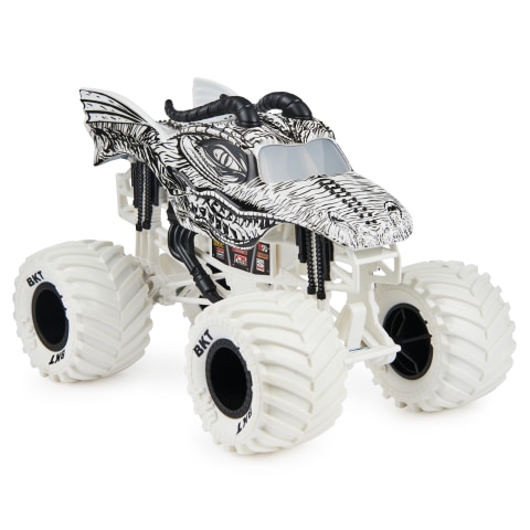 White monster sales truck toy