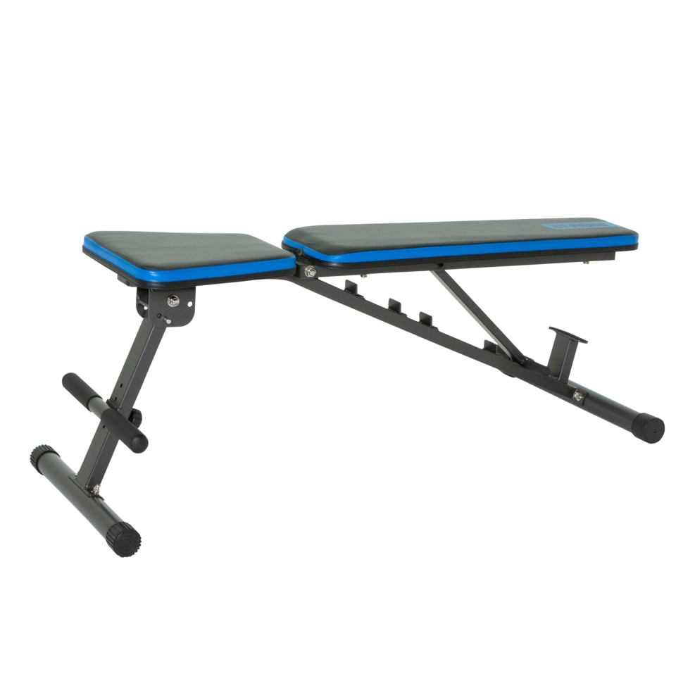 Progear 1300 adjustable 12 position weight bench with an extended 800lb weight capacity discount and leg hold down