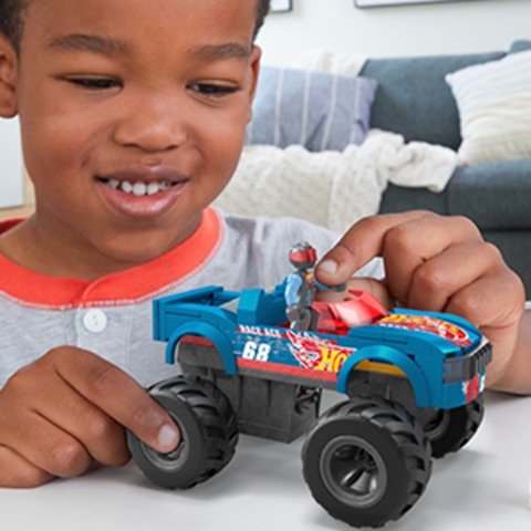 MEGA Hot Wheels Smash N Crash Monster Truck HMM49 Shop Now