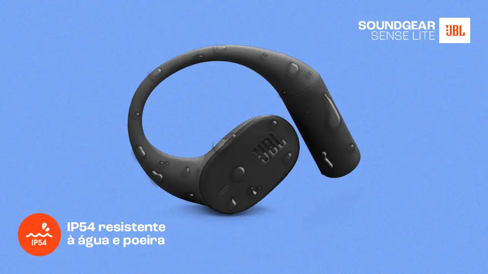 Fone Soundgear Sense Lite, Bluetooth, Preto, JBLSENSELITEBLKBR
