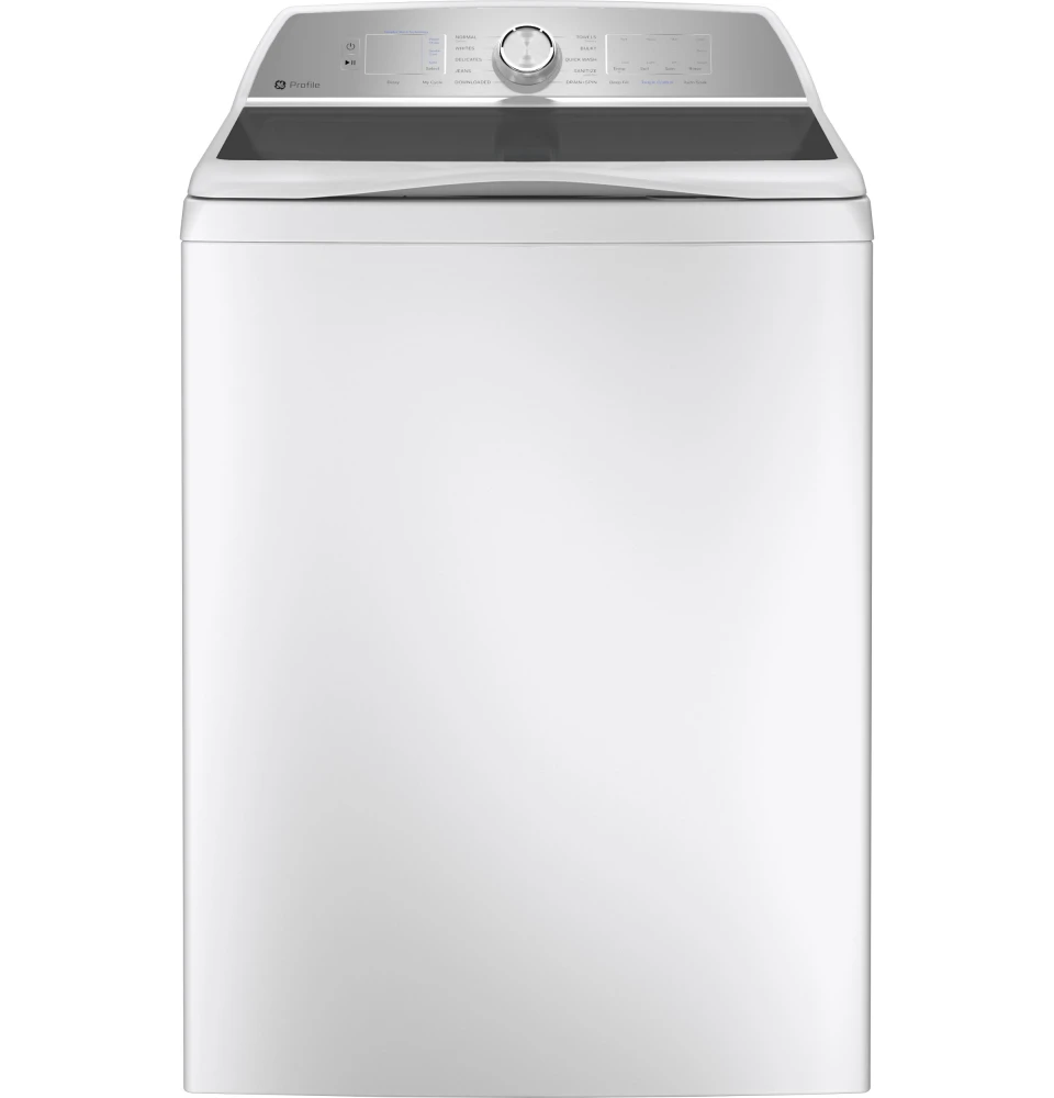 GE Profile 4.9 Cu. Ft. Top Load Washer with Agitator in White