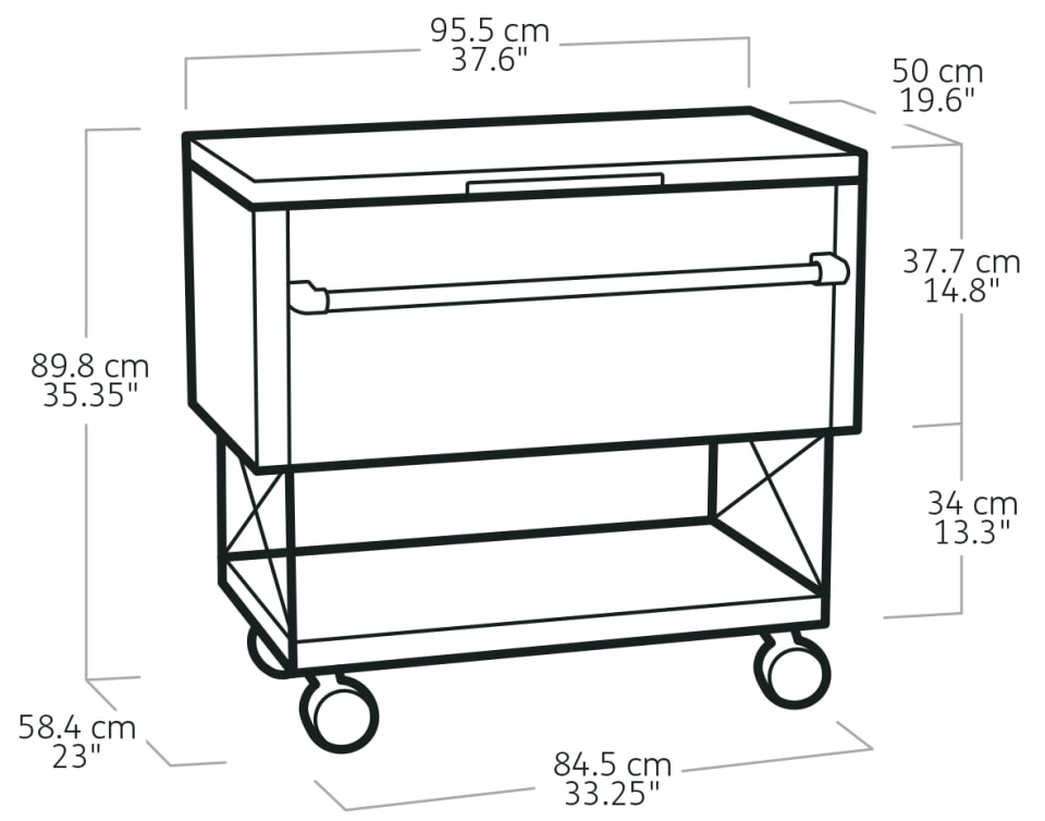 Keter Patio Cooler & Beverage Cart Homesmartcamera