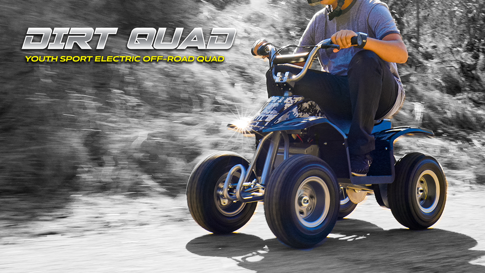 Razor Dirt Quad - 24V Powered Ride-on, 12" Knobby Tires, up to 8 mph, Electric 4-Wheeler for Kids 8+ - image 2 of 11