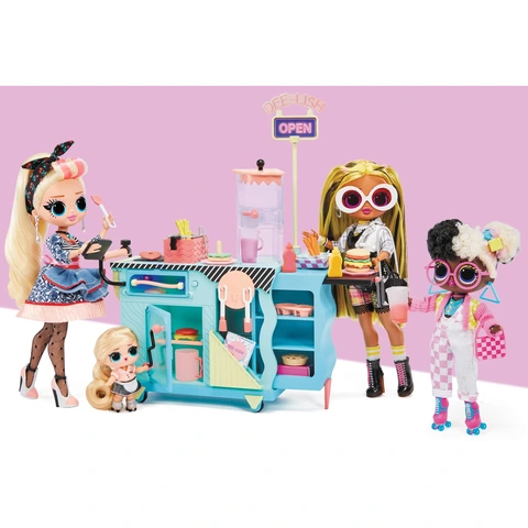 Amazon.com: L.O.L. Surprise! OMG to-Go Diner Playset with 45