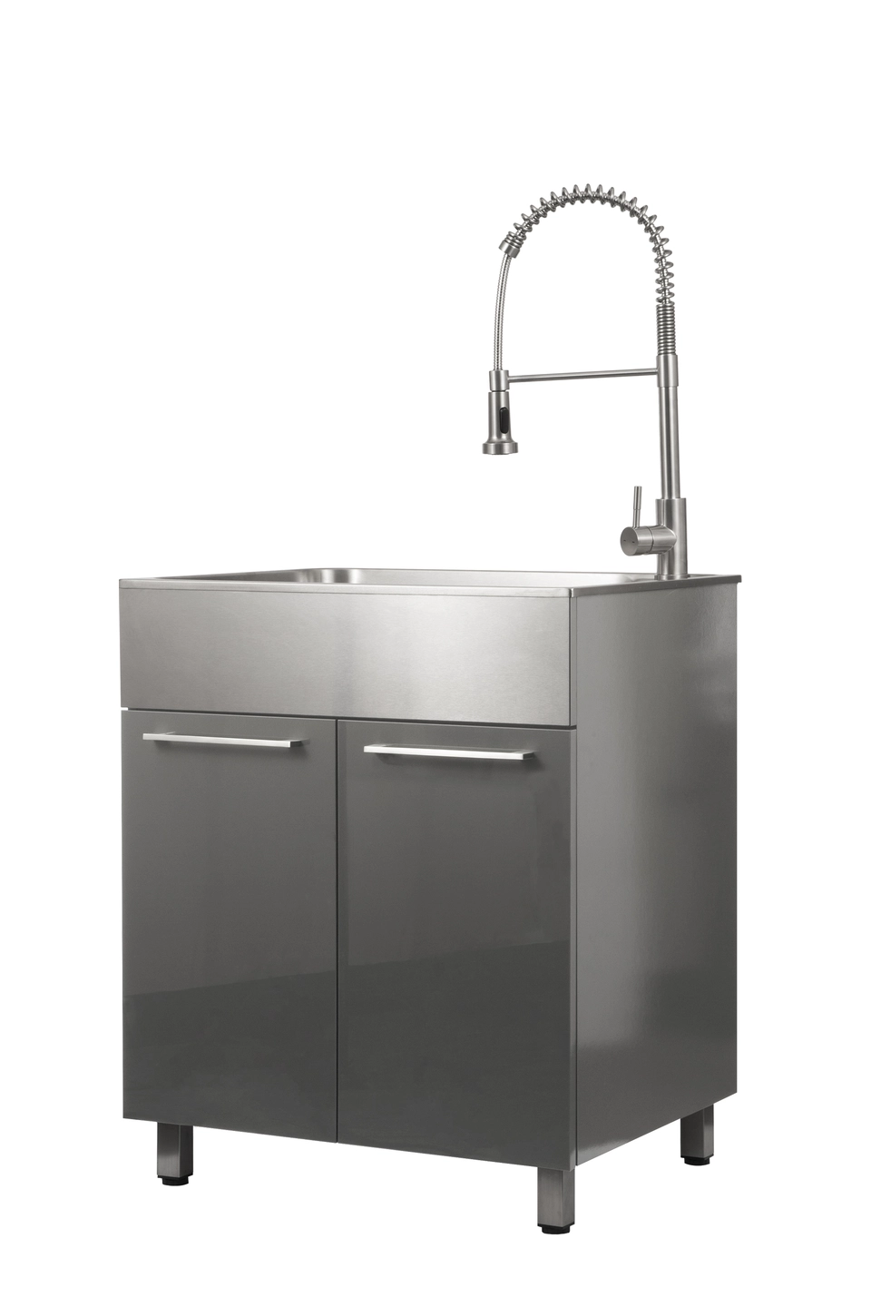 PRESENZA All-in-One 28-in Utility Sink with Faucet and Laundry