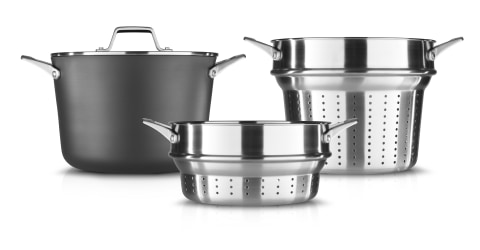 Calphalon Unison Sear Cookware 808 8-Quart 75L Stock Pot With Lid
