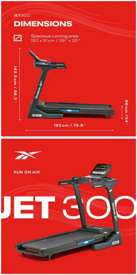 Reebok Jet 300 Treadmill | Dick