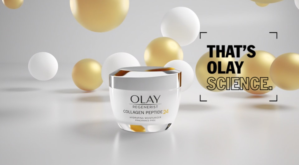thumbnail video image 2 of Olay Skin Care Regenerist Collagen Peptide 24 Facial Moisturizer, Fragrance-Free, 1.7 oz, 2 of 21