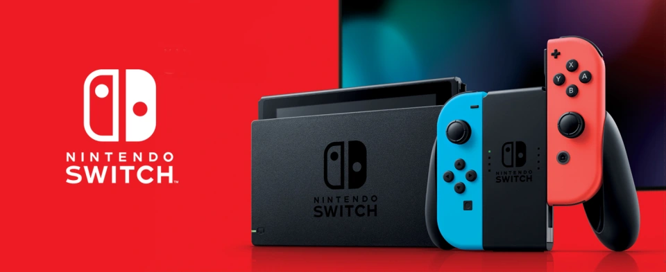 Nintendo Switch, LCD, Neon Blue/Red Joy‑Con, 32GB, Black