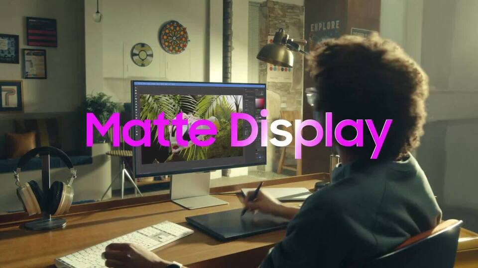 thumbnail video image 2 of Restored SAMSUNG 27" ViewFinity S9 5K Monitor with Thunderbolt 4, Matte Display and Smart Features - LS27C900PANXZA (Refurbished), 2 of 13