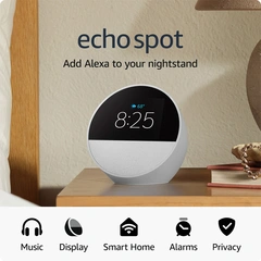 Amazon Echo Spot (2024 release), Smart alarm clock with vibrant