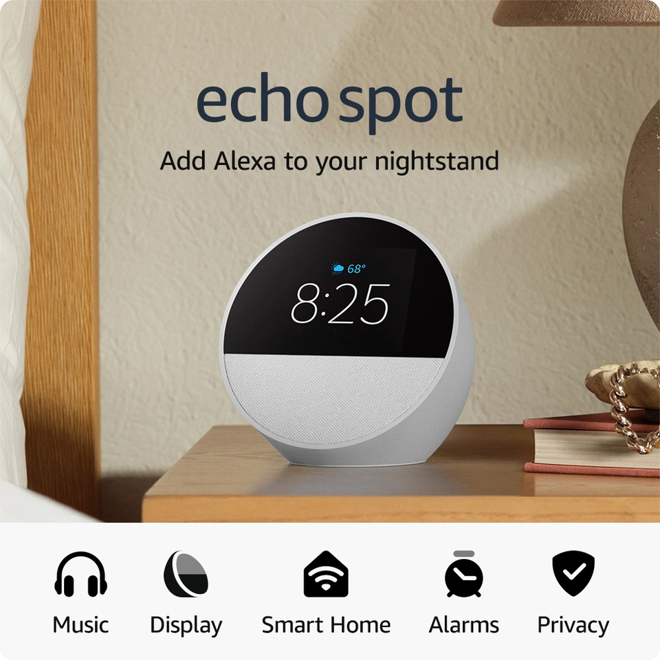 Amazon Echo Spot Smart Home Hub - Alexa - IEEE 802.11a/b/g/n