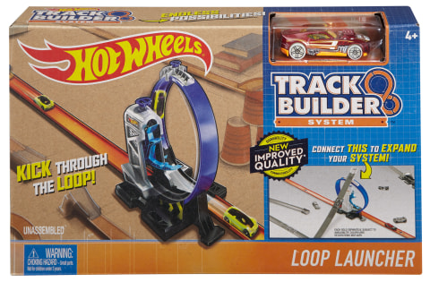 Hot Wheels Set 4ft Racetrack + Loop + Launcher + Track Connectors FREE  SHIPPING