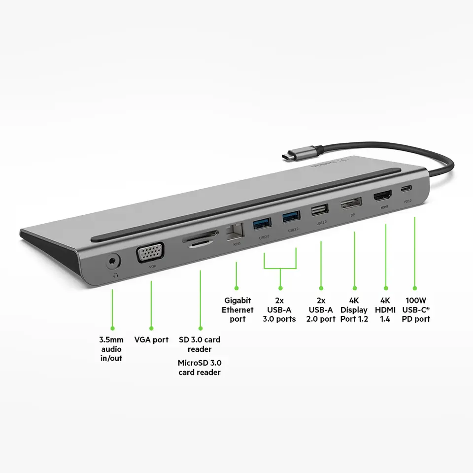 Belkin USB-Cハブ 11-in-1 Pro Dock Amazon.com: Belkin USB C Hub, 11-in-1 Multi-Port Laptop Dock