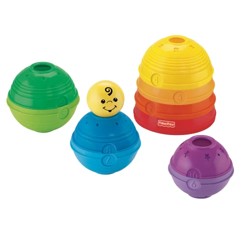 Fisher-Price Baby Stacking & Nesting Cups, Set of 10 Stack & Roll Toys -  Walmart.com