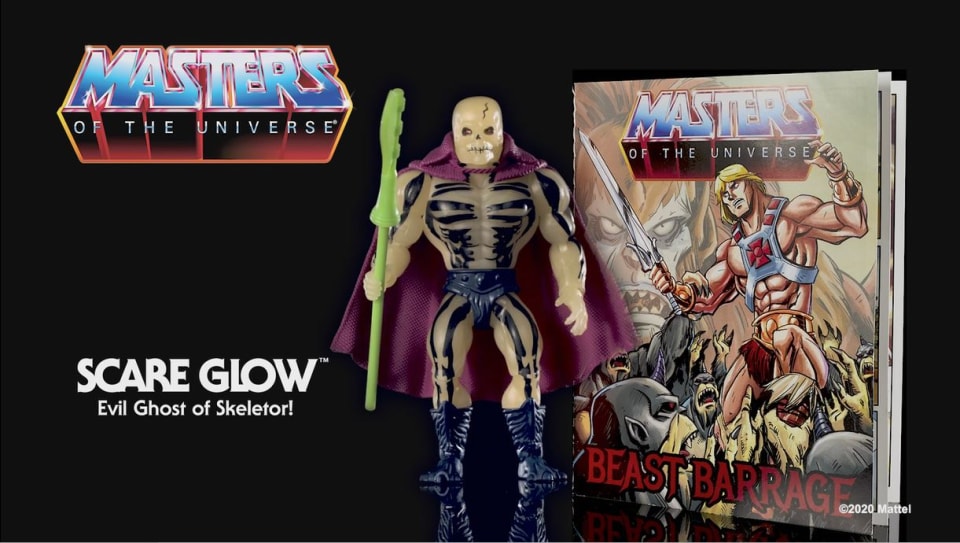 thumbnail video image 2 of Masters of the Universe Origins Scare Glow 5.5-In Action Figure, Battle Figures for Storytelling Play and Display, 2 of 7