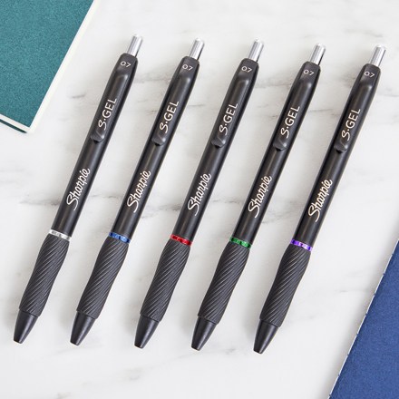 Sharpie S-Gel S-Gel Retractable Gel Pen Fine 0.5 mm BLK Ink 2096145