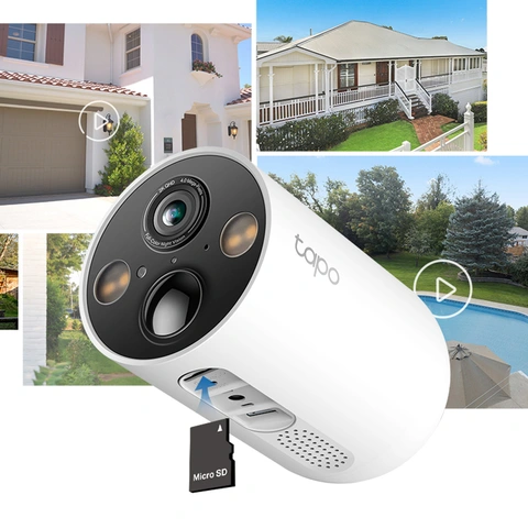 Tapo TC85 4 Megapixel Outdoor 2K Network Camera - Color - 3 Pack