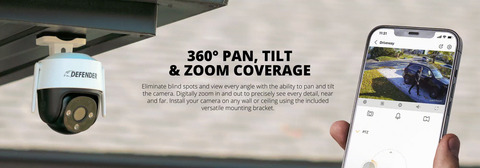 360 Degree Pan, Tilt &amp; Zoom Coverage