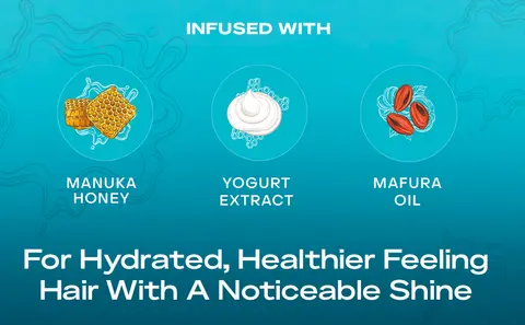 For hydrated, healthier feeling hair with a noticeable shine