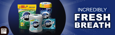 Eclipse Gum Spearmint Big E Bottle, 16x1Oz