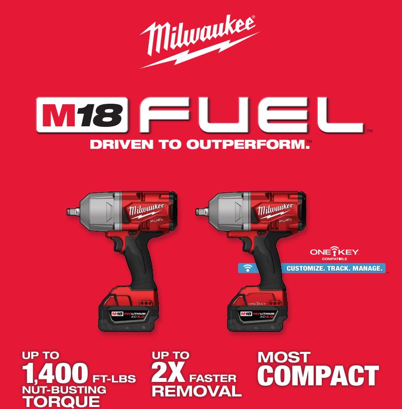 Milwaukee Tool - Cordless Impact Wrench: 18V - 38739686 - MSC Industrial  Supply