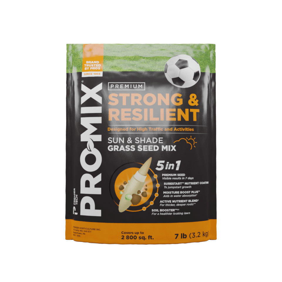 thumbnail video image 2 of PRO-MIX Premium Strong & Resilient Lawngrass Grass Seed, 7 lbs, 2 of 18