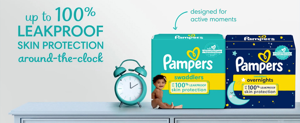 Pampers Swaddlers Diapers, Size 3 (16-28 Pounds), 164 Count - Walmart.com