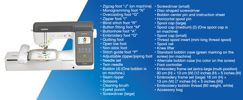 Premium Presser Foot Assortment Set (12 Feet) for Singer 2250