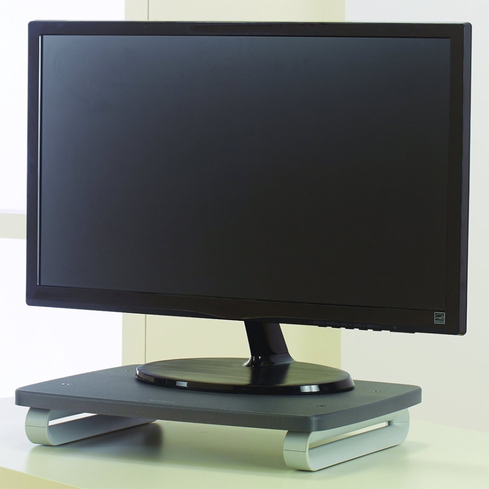 Base para monitor Stand Plus extra larga SmartFit® ( Hasta 27), Elevadores para Portátiles y Soportes para Monitores