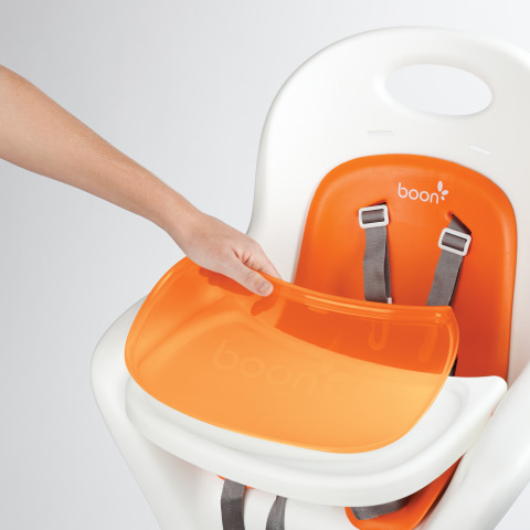 Boon Flair Pneumatic Pedestal High Chair In Orange Bed Bath Beyond