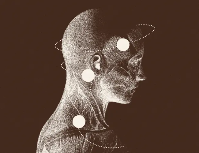 Roll on for relief.  Head:
Roll onto temples and hairline when your head is in a vice.  Neck:
Roll along neck to feel cooled and at ease.  Shoulders:
Roll over trapezius muscles to soothe feelings of tension.
