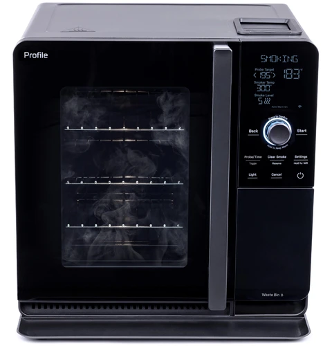 GE Profile Smart Indoor Smoker in Carbon Black | Abt