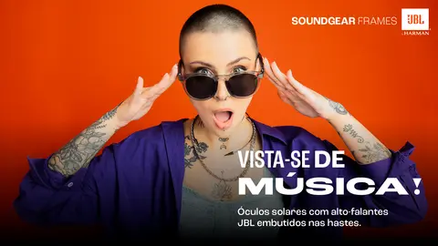Óculos JBL Soundgear Frames com Bluetooth e Auto Falantes 28913765