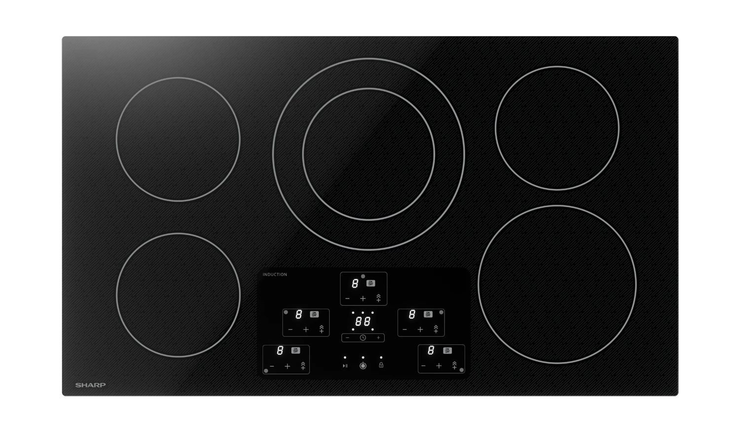 36-inch Black Cooktop (SDH3652DB) - Sharp USA