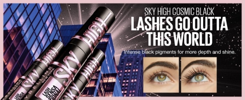 Maybelline Lash Sensational Sky High Washable Mascara, Cosmic Black 