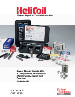 HeliCoil Screw Thread Insert Thread Repair Kit #5401-3, 10 - 24 UNC Threads,  0.285 Insert Length - 61-768-8 - Penn Tool Co., Inc