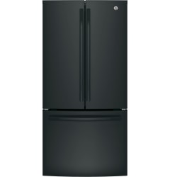 ge appliances gne25jgkbb 24.8 cu ft french door refrigerator black