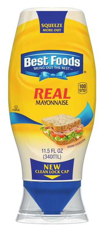 Best Foods Mayonnaise with Olive Oil Squeeze Bottle, 11.5 fl oz - Fry's  Food Stores